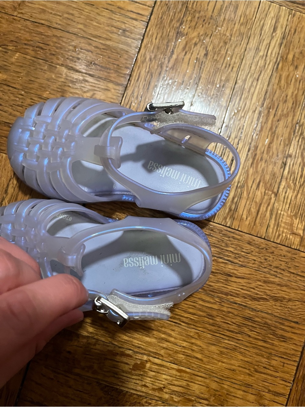 Mini Melissa Iridescent Jelly Sandals - Picture 3 of 4
